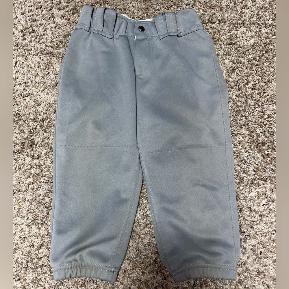 Girls softball pants youth small gray 3n2